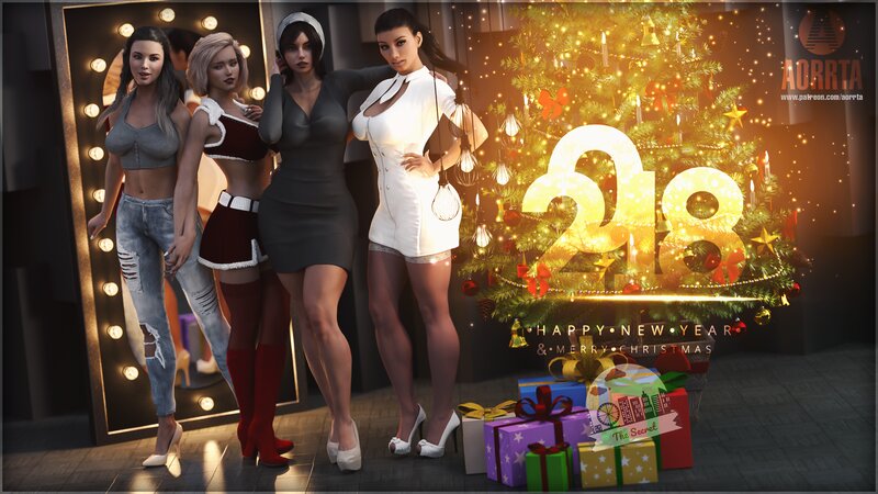 Four Women in Festive Outfits