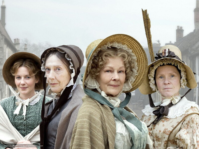 Four women in period attire