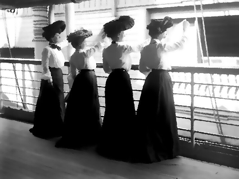 Four Women on Deck