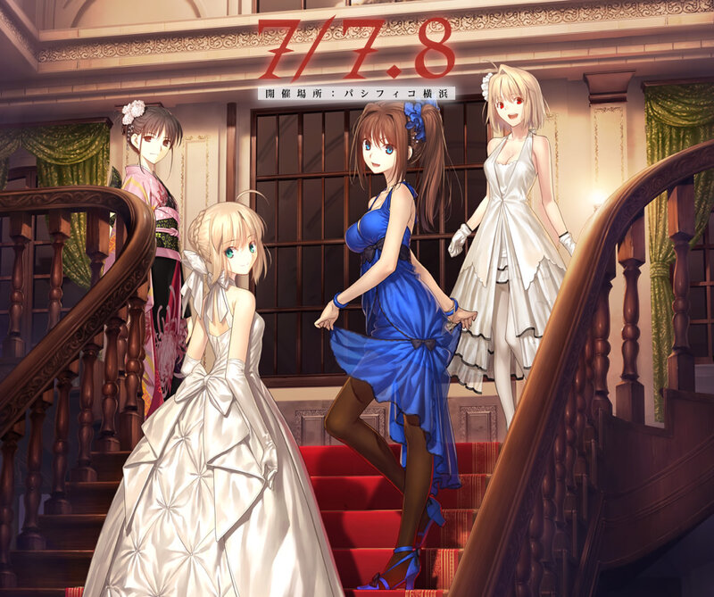 Four Women on Staircase