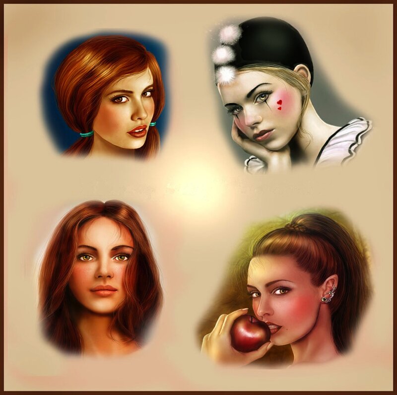 Four Women Portraits