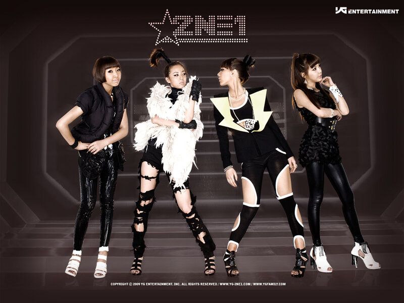 Four Women Posing — Black