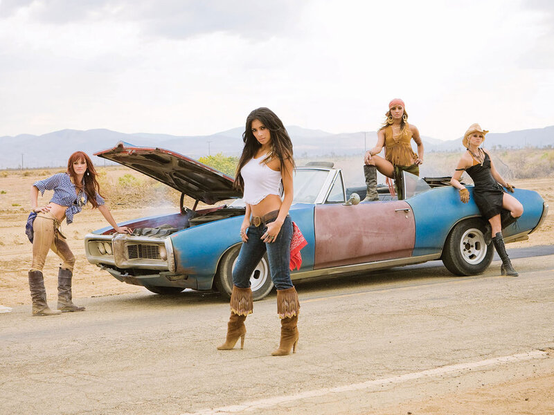 Four Women with Car