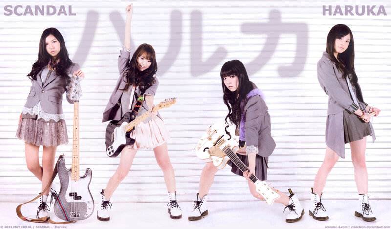 Four Women with Guitars — Gray