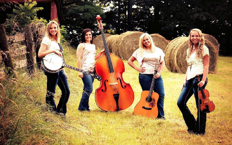 Four Women with Instruments — Yellow, Outdoor