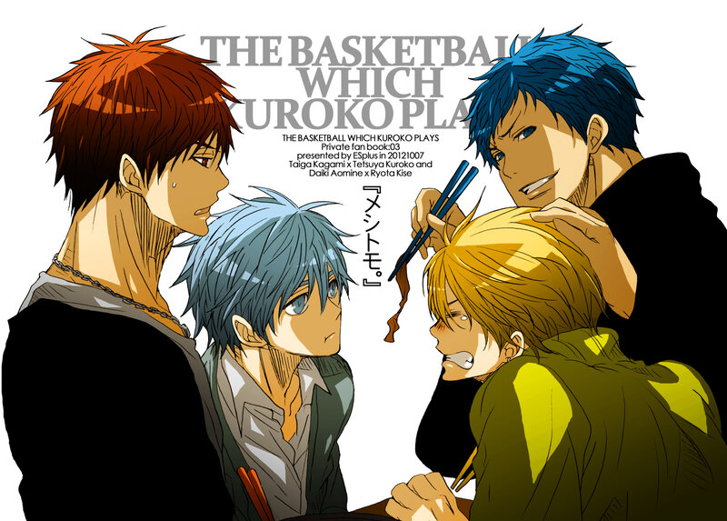 Four Young Men Eating