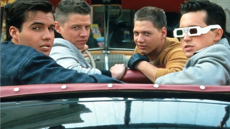 Four Young Men in Car