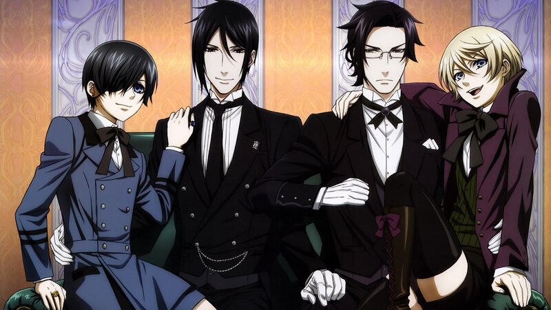 Four Young Men in Suits