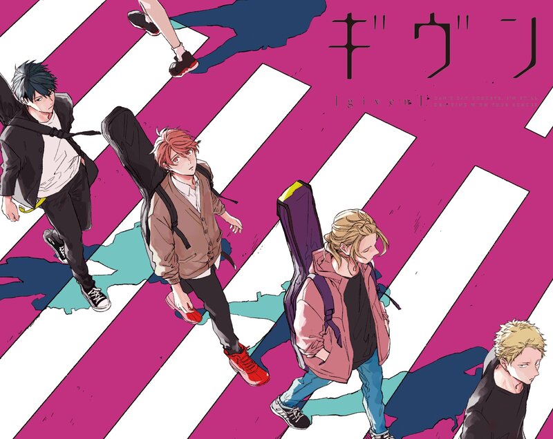 Four Young Men Walking