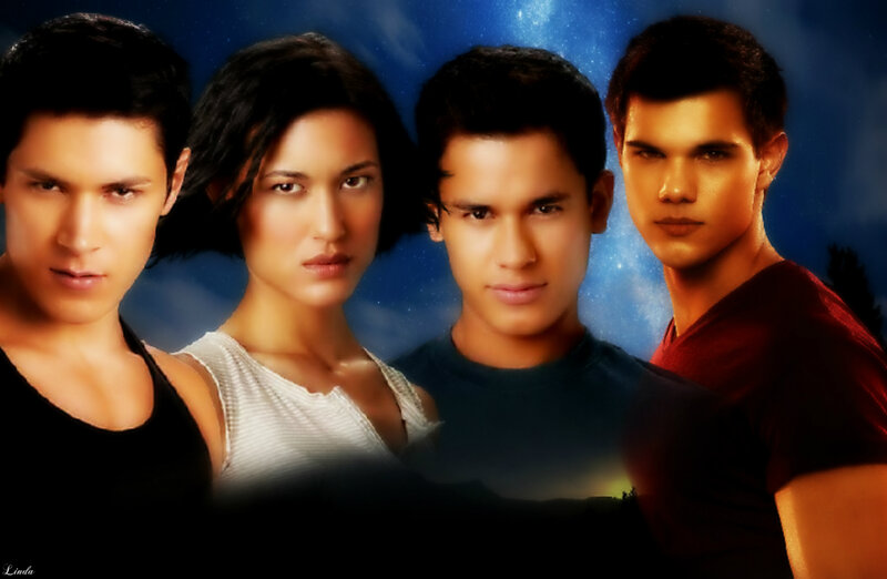 Four Young People — Blue