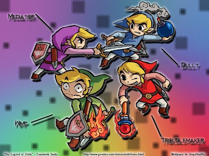 Four Zelda Characters