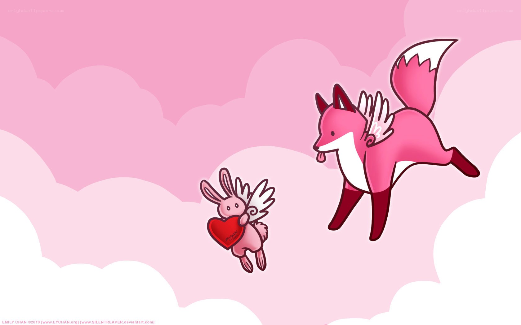 fox and bunny in love