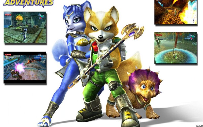 Fox and Falco in Star Fox Adventures