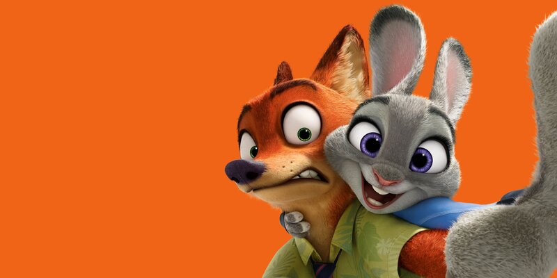 Fox and Rabbit Characters — Orange, Playful