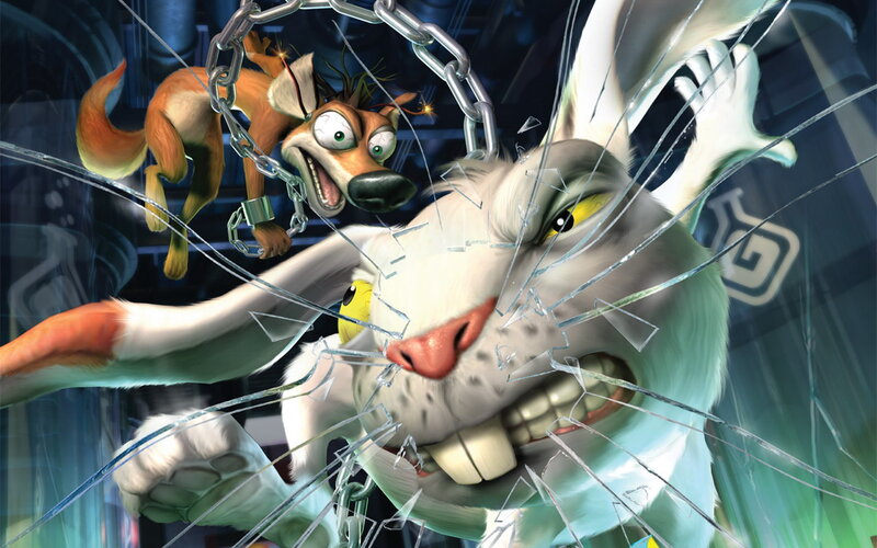 Fox and Rabbit in Chains