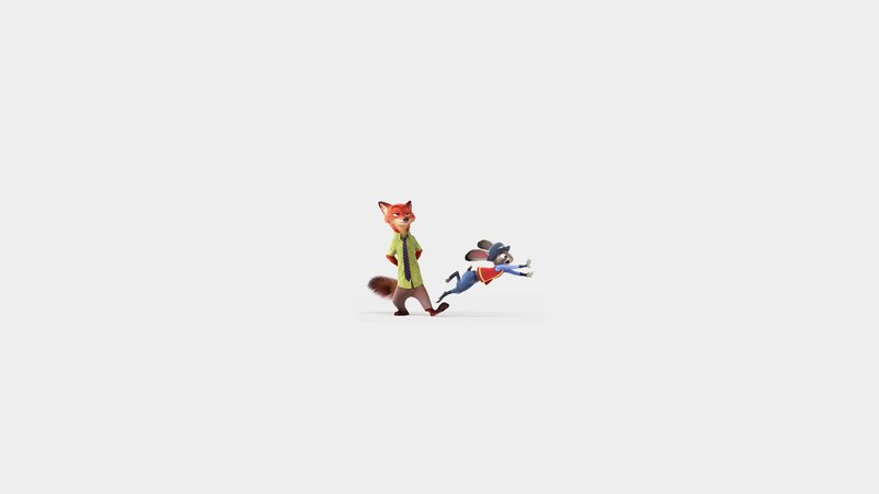 Fox and Rabbit Running