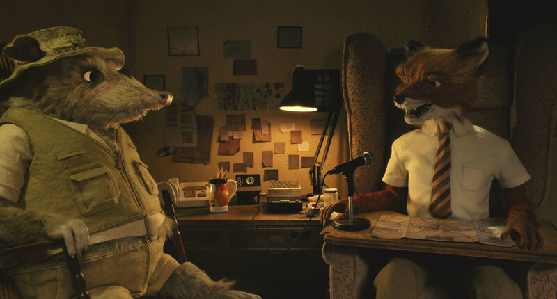 fox and rat in a study