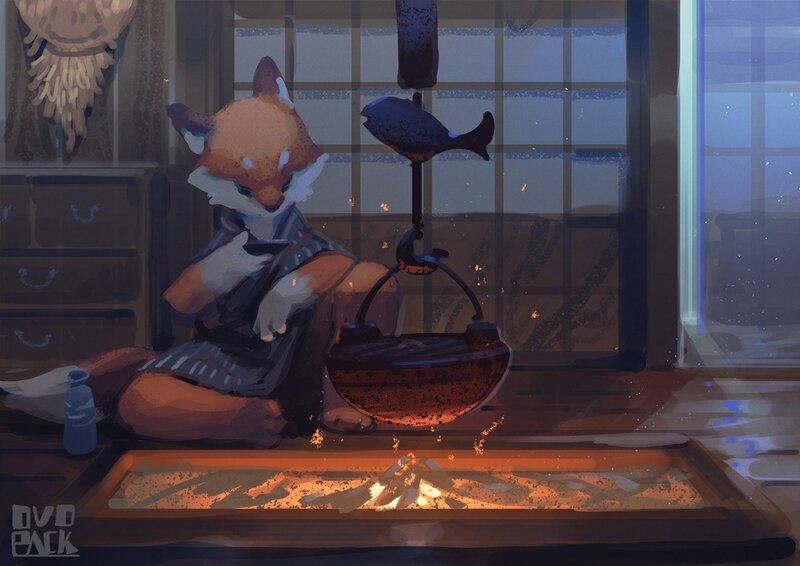 Fox Character Cooking