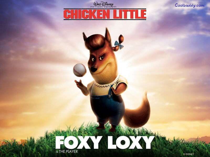 Fox Character Holding Baseball