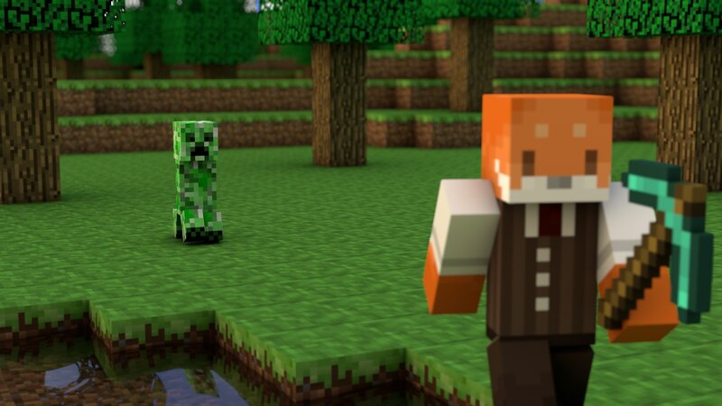 Fox Character with Creeper