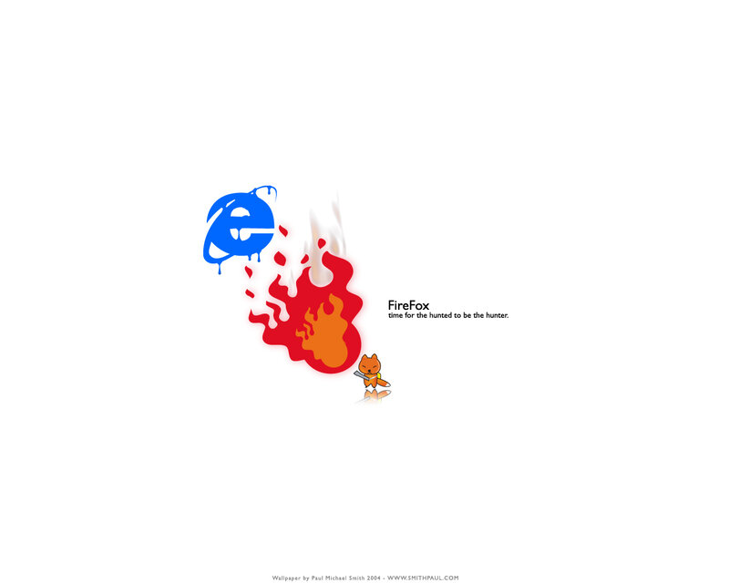 Fox Character with Flames
