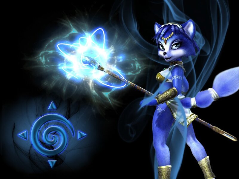 Fox character with magic staff
