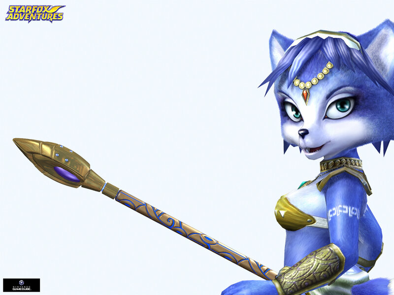 Fox character with staff