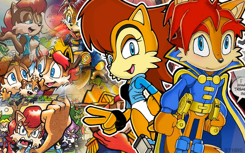 Fox Characters in Comic Collage