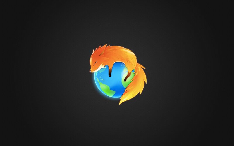 Fox Curled Around Globe