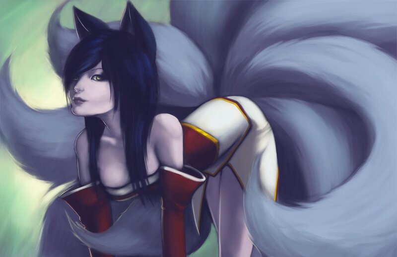 fox-eared anime character portrait
