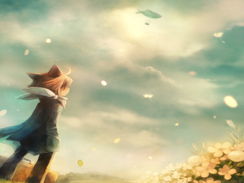 Fox-eared Boy in Field