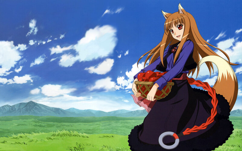 Fox-eared Girl Holding Basket