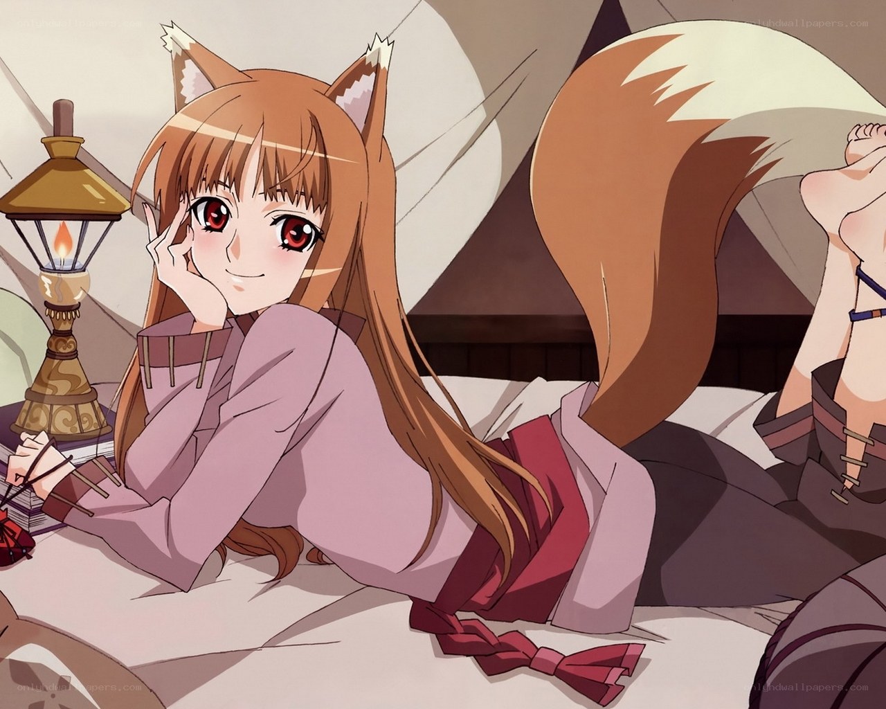 fox-eared girl in a tent