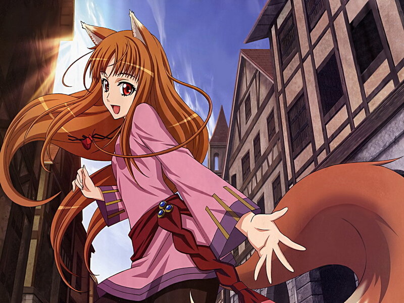 fox-eared girl in a town