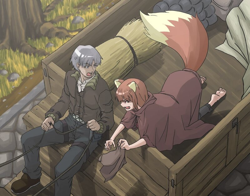 Fox-eared Girl in Cart