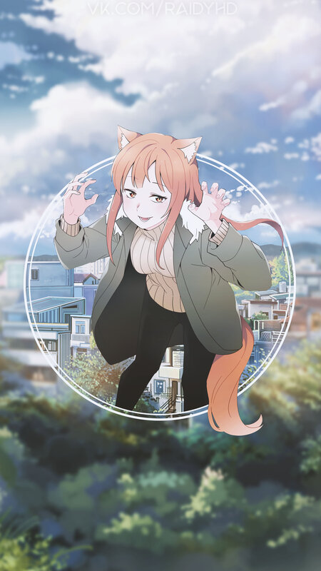 Fox-eared Girl in Coat