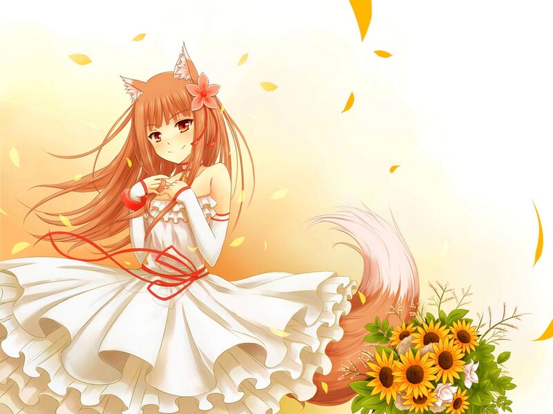 Fox-eared Girl in Dress