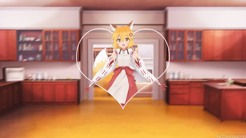 Fox-eared Girl in Kitchen