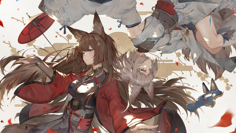 Fox-eared Girl in Red — Dramatic