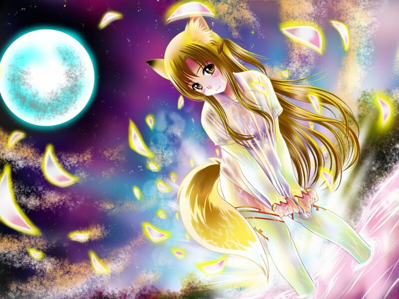 Fox-eared Girl in White