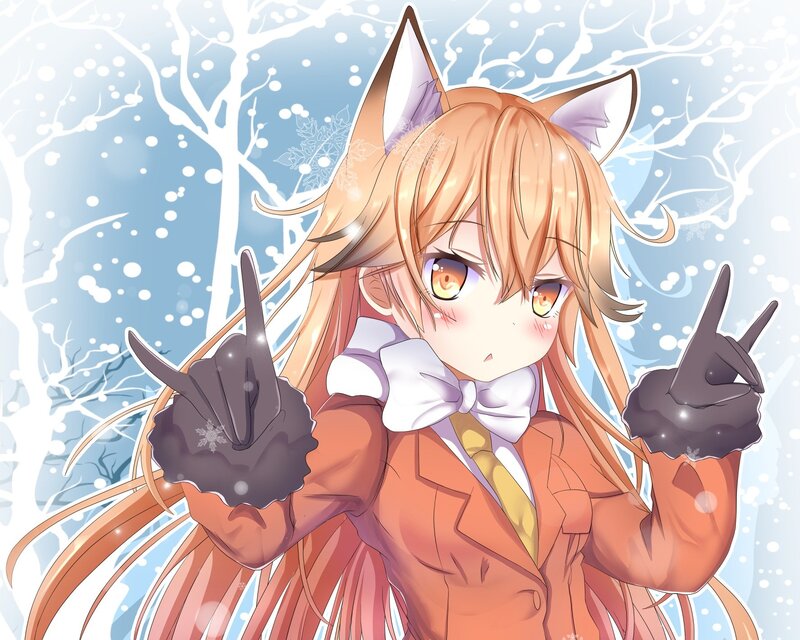 Fox-eared Girl in Winter