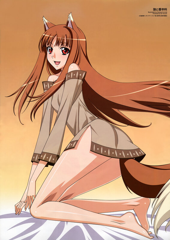Fox-eared Girl Kneeling — Brown