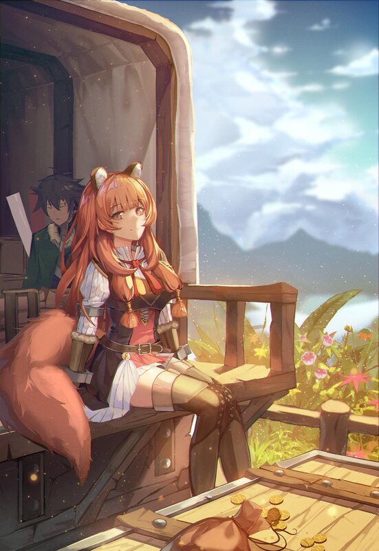 Fox-eared Girl on Carriage