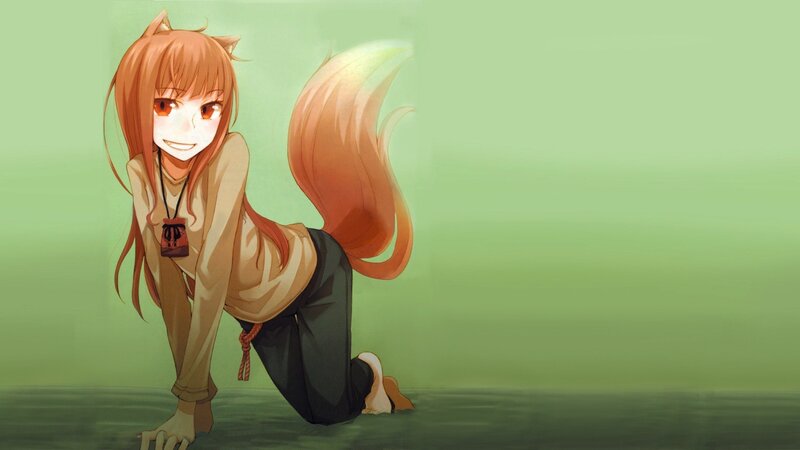 Fox-eared Girl on Hands and Knees