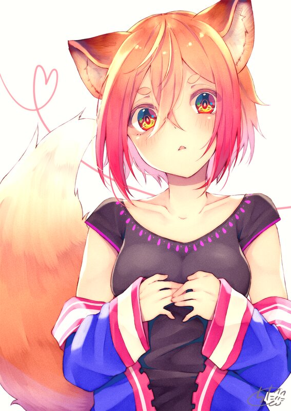 Fox-eared Girl — Pink