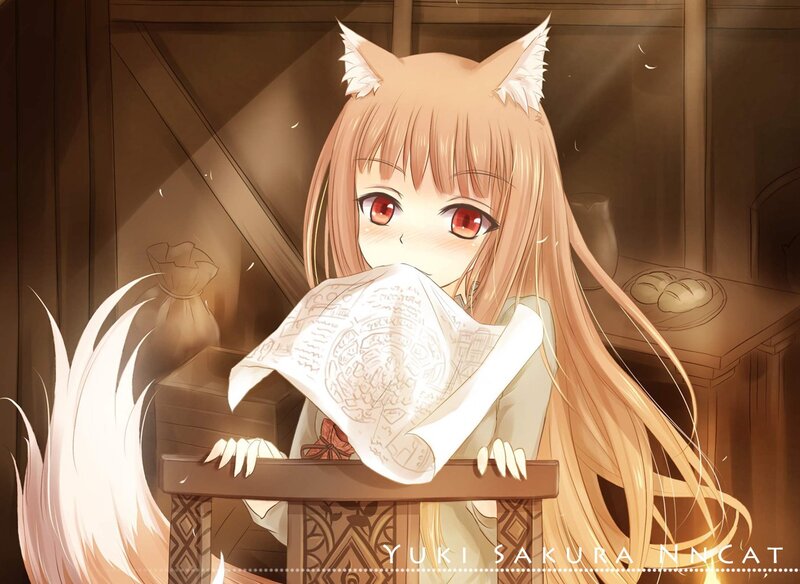 Fox-eared Girl Reading — Brown