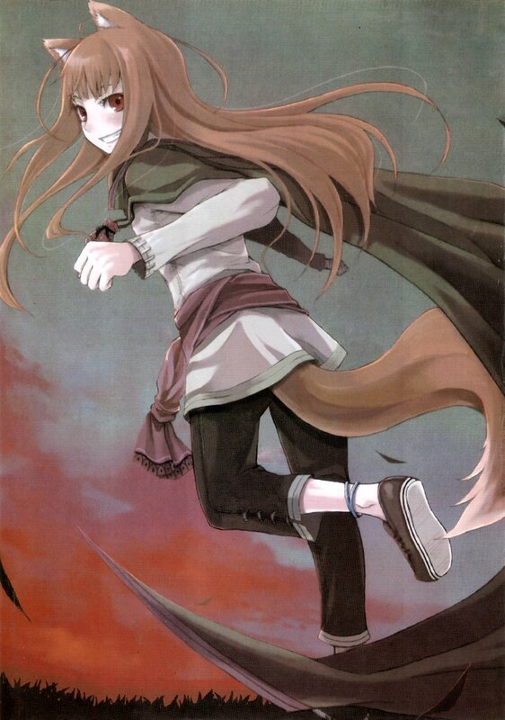 fox-eared girl running