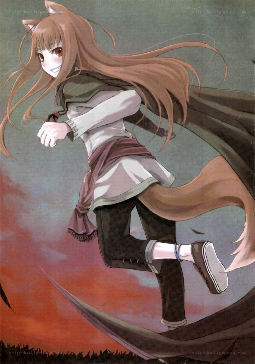fox-eared girl running