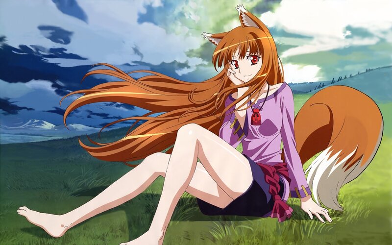 Fox-eared Girl Sitting — Green