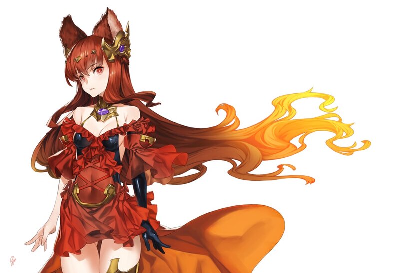 Fox-eared Girl with Cape